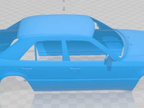 Mercedes Benz E Class W124 Sedan 1993 Printable Body Car 3D Print Model