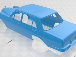 mercedes benz 280 sel 1972 printable body car 3D 打印模型