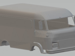 renault saviem printable body van 3D Print Model