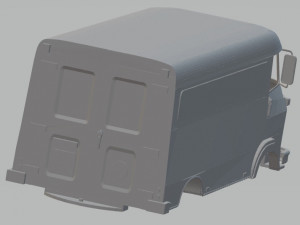 renault saviem printable body van 3D Print Model