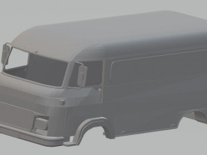 renault saviem printable body van 3D Print Model