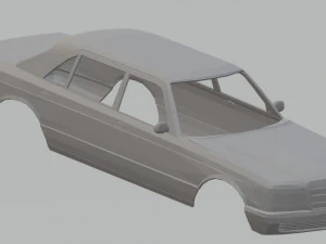 carrozzeria stampabile mercedes benz w126 Modello di stampa 3D