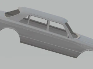 mercedes benz w126 printable body car 3D Print Model