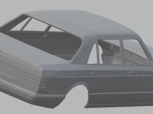 mercedes benz w126 printable body car 3D प्रिंट मॉडल