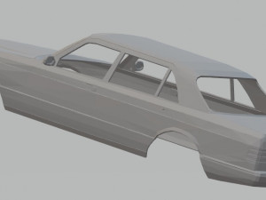 mercedes benz w126 printable body car 3D प्रिंट मॉडल