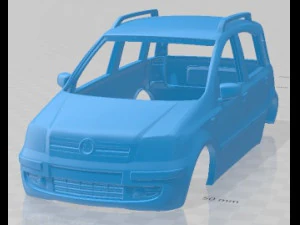 Fiat Panda 2011 Printable Body Car 3D Print Model