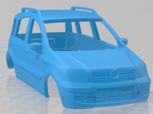 Fiat Panda 2011 Printable Body Car 3D-Druckmodell