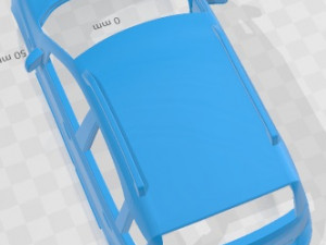 Fiat Panda 2011 Printable Body Car 3D-Druckmodell
