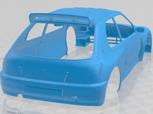 Peugeot 306 1999 Kit Car Printable Body Car 3D Print Model