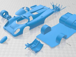 Porsche 917 le mans printable body car 3D Print Model