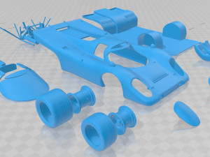 Porsche 917 le mans printable body car Modèles 3D en vedette