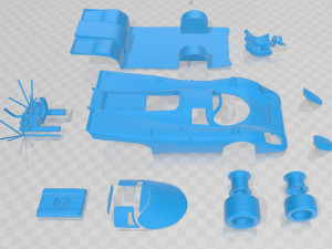 Porsche 917 le mans printable body car Modèles 3D en vedette