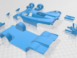 Porsche 917 le mans printable body car Modèles 3D en vedette