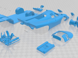 Porsche 917 le mans printable body car Modèles 3D en vedette