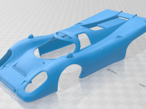 Porsche 917 le mans printable body car Modèles 3D en vedette