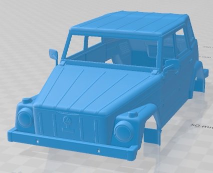 volkswagen type 181 1973 printable body car 3D Принт Модель .c4d .max .obj .3ds .fbx .stl .blend