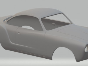 volkswagen karman ghia printable body car 3D Print Model