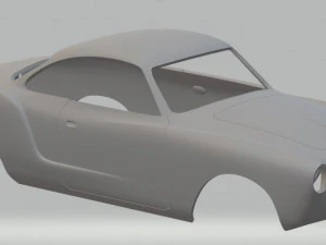 volkswagen karmann ghia carrocer&iacute;a imprimible coche Modelo de impresión 3D