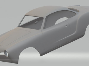 volkswagen karman ghia printable body car Modello di stampa 3D