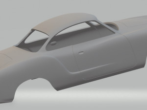 volkswagen karman ghia printable body car Modello di stampa 3D