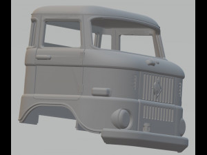 ifa w50 printable cabin truck 3D 프린트 모델