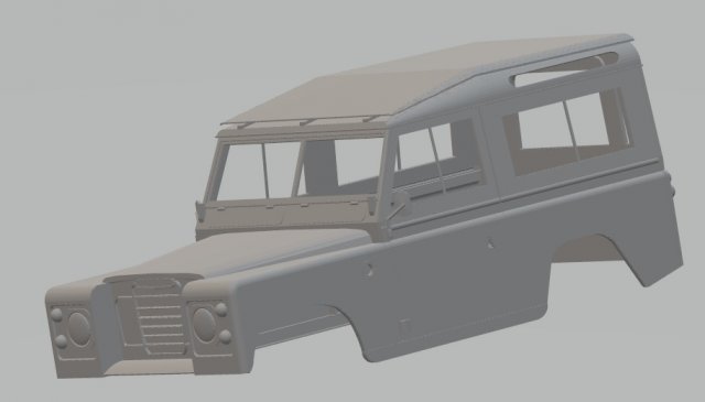 land rover serie 2 printable body car 3D Print Model .c4d .max .obj .3ds .fbx .stl .blend 