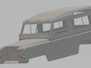 land rover serie 2 printable body car Modelo de Impressão 3D