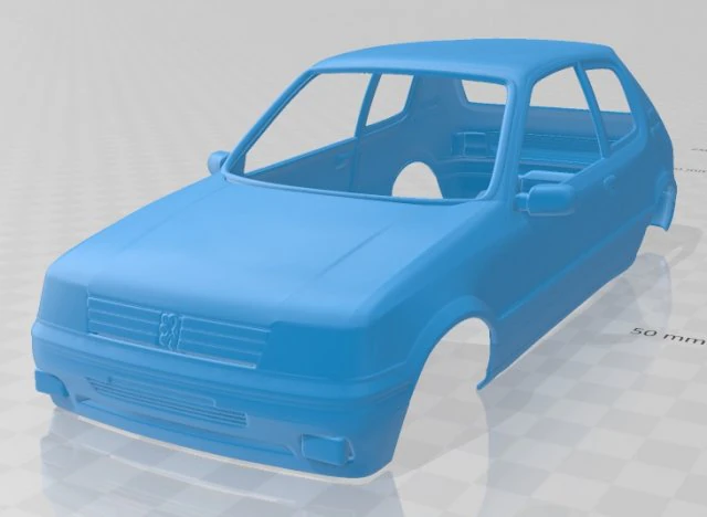 peugeot 205 gti 1983-1998 printable body car 3D Print Model .c4d .max .obj .3ds .fbx .stl .blend 