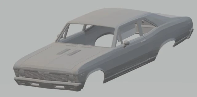 chevy nova ss printable body car 3D Print Model .c4d .max .obj .3ds .fbx .stl .blend 