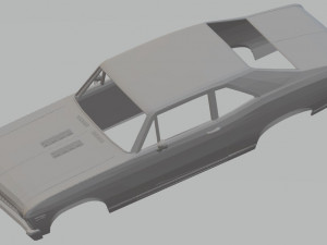 chevy nova ss printable body car 3D प्रिंट मॉडल