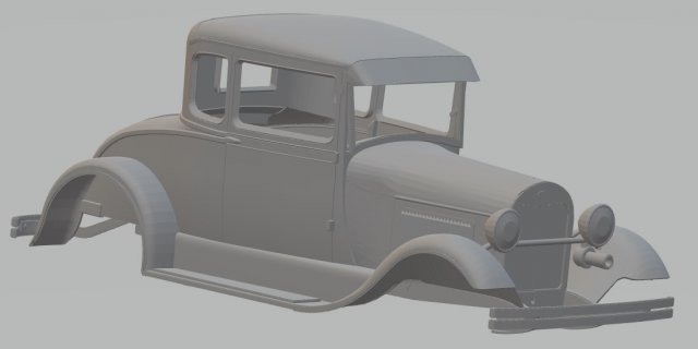 type a printabel body car Modelo de impresión 3D .c4d .max .obj .3ds .fbx .stl .blend 