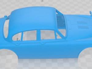 Jaguar MK2 1965 Printable Body Car Modèles 3D en vedette