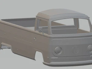 volkswagen t2 pickup printable body van 3D Baskı Modeli