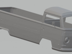 volkswagen t2 pickup printable body van 3D Print Model