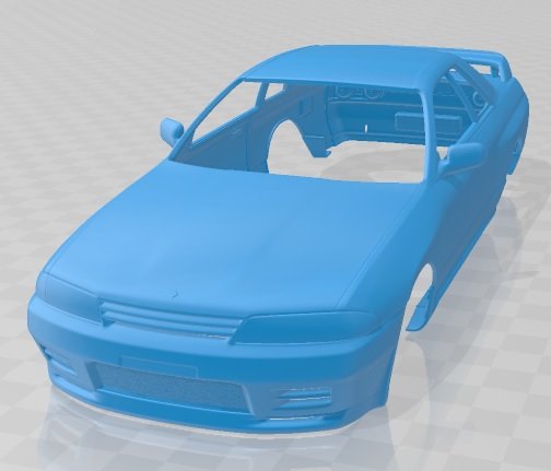 nissan skyline r32 gt-r coupe 1989 printable body car Modello di stampa 3D .c4d .max .obj .3ds .fbx .stl .blend 