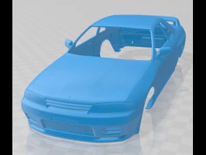 nissan skyline r32 gt-r coup&eacute; 1989 carrosserie imprimable Modèles 3D en vedette
