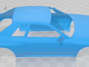 nissan skyline r32 gt-r coupe 1989 printable body car Modello di stampa 3D