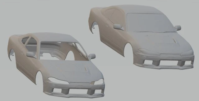 nissan silvia s15 printable body car 3D Print Model .c4d .max .obj .3ds .fbx .stl .blend 