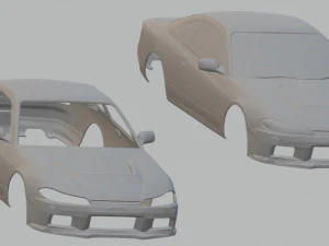 nissan silvia s15 printable body car 3D Print Model