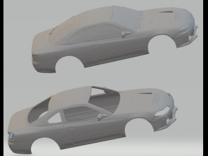 nissan silvia s15 printable body car 3D Print Model