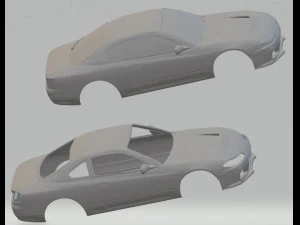 nissan silvia s15 printable body car 3D Print Model