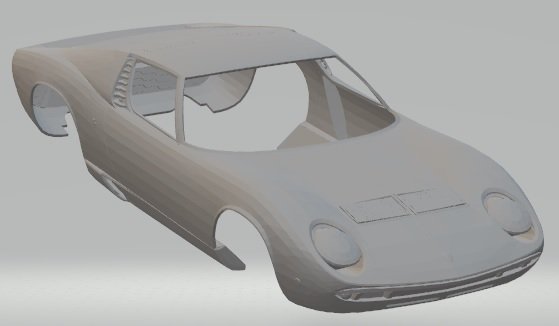 lamborghini miura printable body car 3D Druckmodell .c4d .max .obj .3ds .fbx .stl .blend