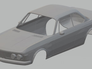 b-m-w 3000 cs e9 printable body car 3D Baskı Modeli
