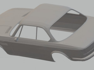 b-m-w 3000 cs e9 printable body car 3D Baskı Modeli