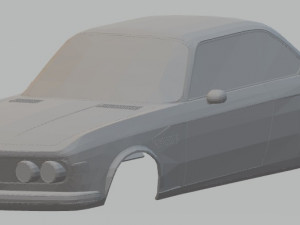b-m-w 3000 cs e9 printable body car 3D Baskı Modeli