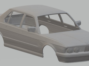 b-m-w 528e e28 printable body car 3D प्रिंट मॉडल