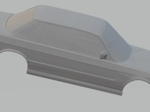 b-m-w 528e e28 printable body car 3D प्रिंट मॉडल
