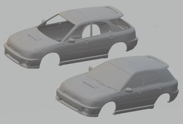 subaru impreza wagon printable body car 3D Print Model .c4d .max .obj .3ds .fbx .stl .blend 