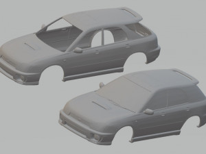 subaru impreza wagon printable body car Modelo de impresión 3D