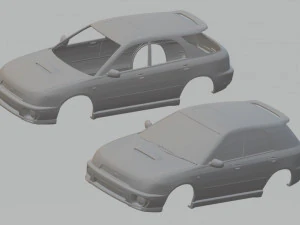 subaru impreza wagon printable body car 3D Print Model
